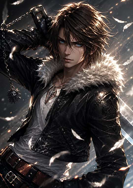 squall leonhart poster