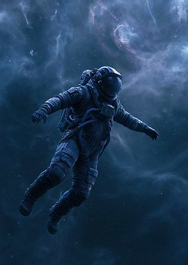 Astronaut Floating in Space