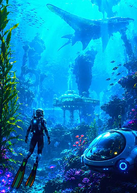 Underwater Exploration Scene