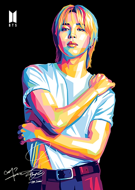 BTS Jimin Pop Art Portrait