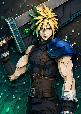 Cloud Strife with Buster Sword