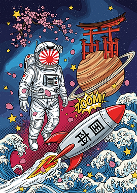 Japanese Astronaut in Space