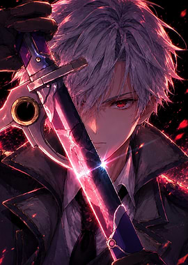 man with sword