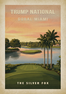 Trump National Doral Miami Golf Poster