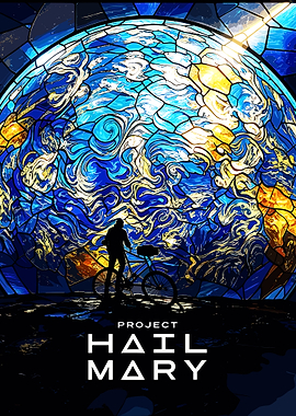 Project Hail Mary Stained Glass Earth