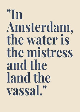 Amsterdam quote text art