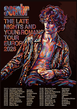 Sombr Tour Poster