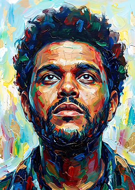 The Weeknd Portrait Painting