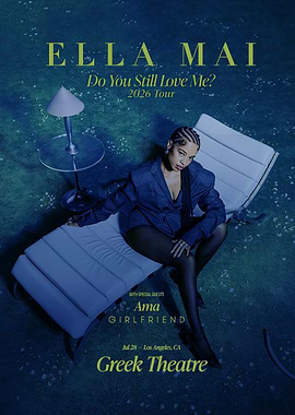 Ella Mai 2026 Tour Poster