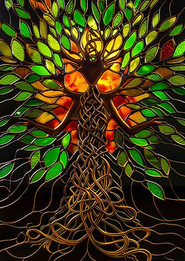 Tree of Life Stained Glass