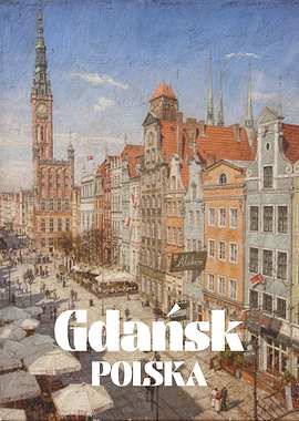 Gdansk Polska Cityscape Painting