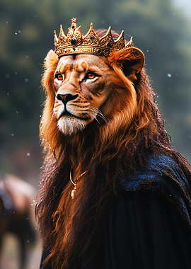 Lion King with Crown and Cape
