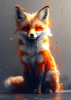 Fiery Fox Portrait