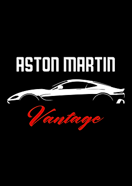 Aston Martin Vantage Car Silhouette