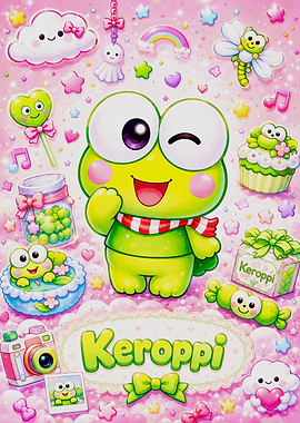 Keroppi and Cute Kawaii Elements