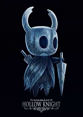 Hollow Knight Character in Rain