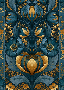 Art Nouveau Floral Pattern
