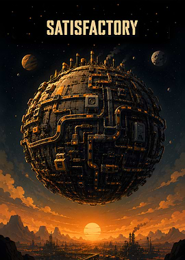 Satisfactory Game Poster