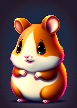 Cute Hamster Illustration