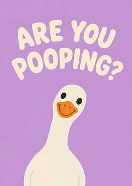 Goose Asking 'Are You Pooping?'