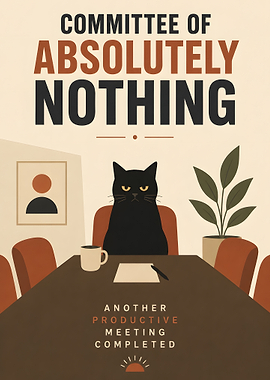 Committee of Absolutely Nothing Cat Meeting