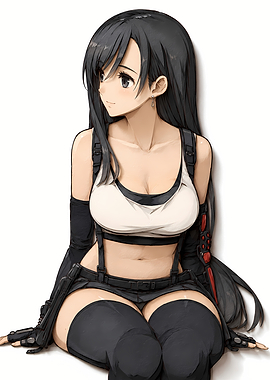 Tifa Lockhart Anime Art