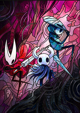 Hollow Knight Stained Glass Art