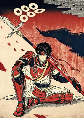 Samurai Warrior with Spear
