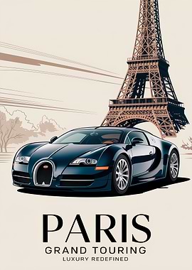 Superar in Paris Car Text Art