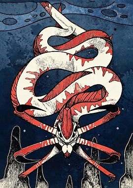 Serpent and Skull Emblem