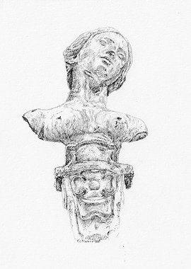 Bust of a Woman with a Grotesque Face