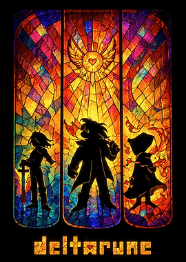 Deltarune Stained Glass Art