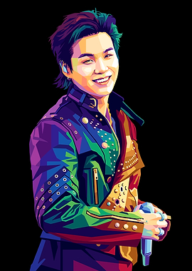 Pop Art Portrait of a Suga