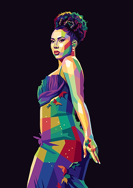 Pop Art Portrait of a Kali Uchis
