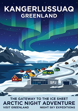 Kangerlussuaq Greenland Arctic Adventure Poster