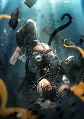 Catboy Underwater