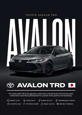 Toyota Avalon TRD Poster