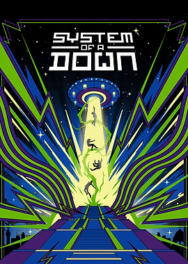 System of a Down UFO Abduction Poster
