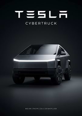 Tesla Cybertruck Futuristic Design