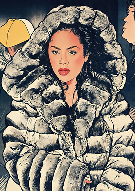 Woman in Fur Coat