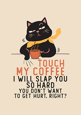 Grumpy Cat with Coffee