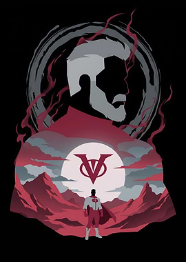 Omni-Man and Invincible Silhouette