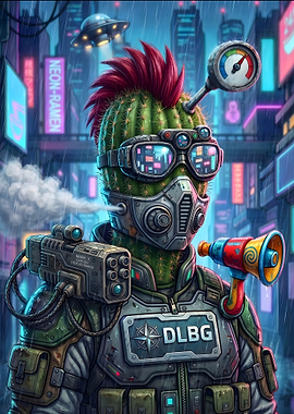 DLBG Cyberpunk #4 - Biomechanical Cactus Warrior