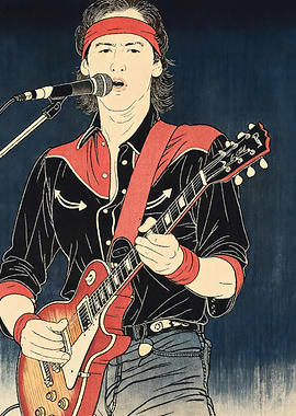 Musician Playing Guitar