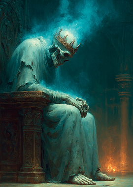 Skeleton King on Throne