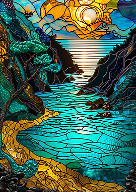 Landscape Stained Glass