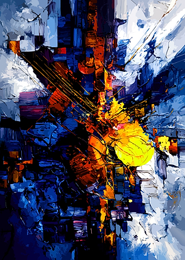 Vibrant Abstract Explosion of Color