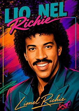Lionel Richie Retro Portrait
