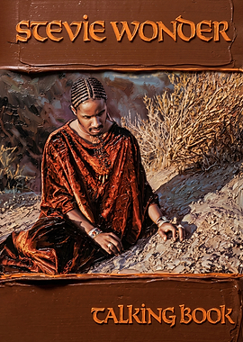 Talking Book Album Cover Art Painting