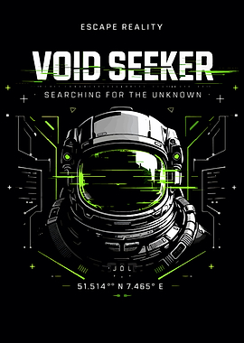Astronaut Void Seeker Sci-Fi Art